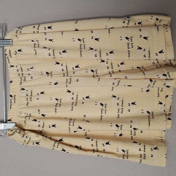 Baa Baa Black Sheep PJ Shorts Top Set L So Cute - Picture 5 of 7
